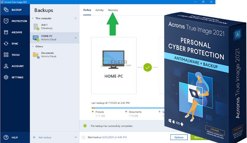 Acronis True Image 2021 Build 39287 Free Download - FileCR