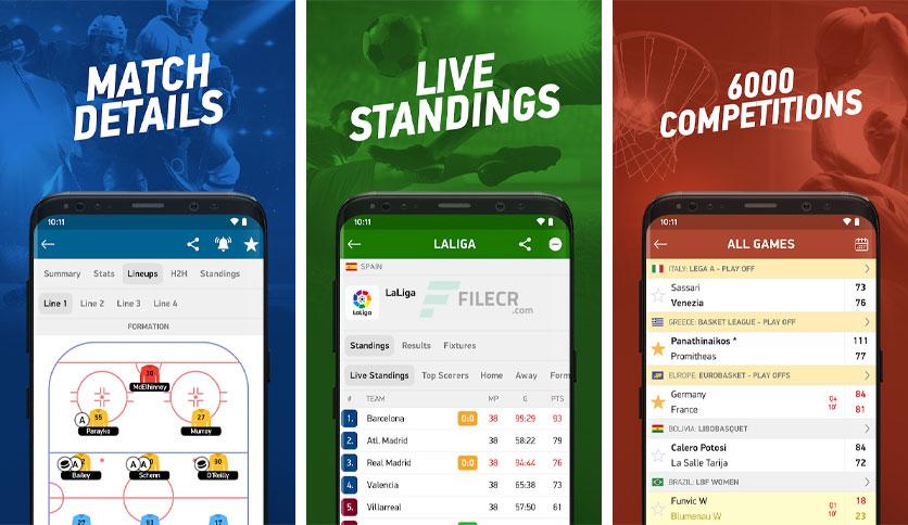 Flashscore live scores – Apps on Google Play