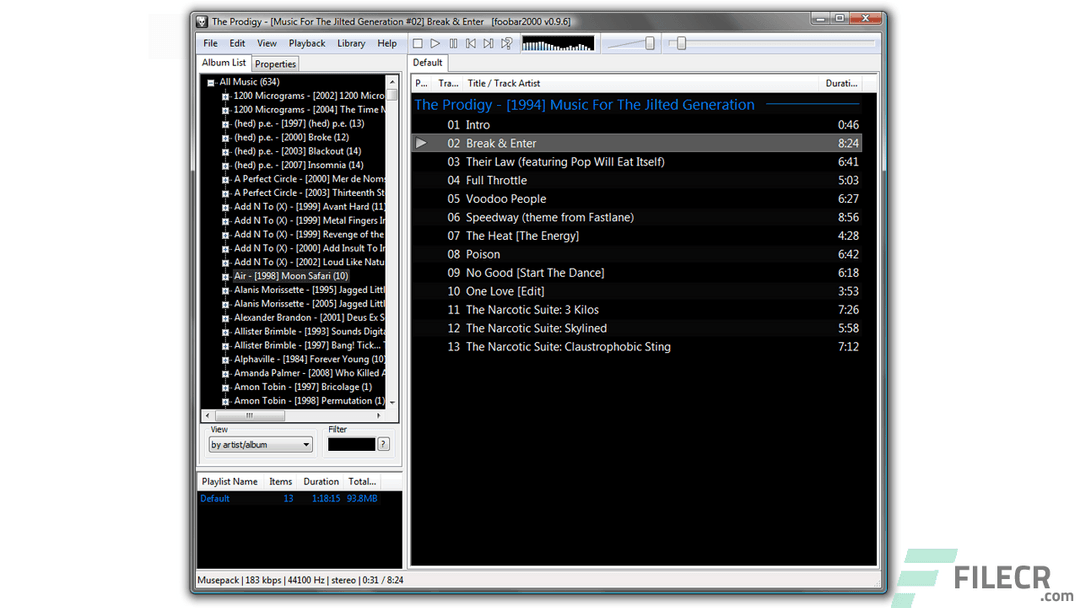 foobar2000 v2.24.1 + Portable Free Download - FileCR