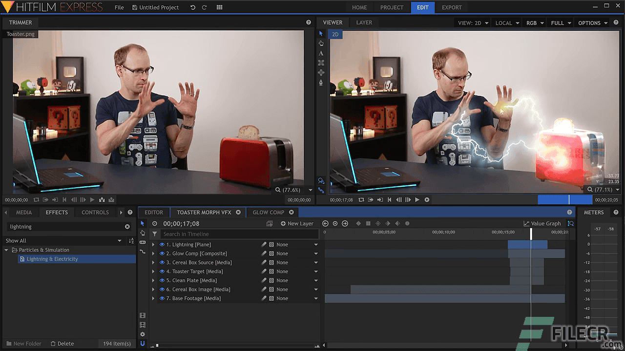 hitfilm express windows 7