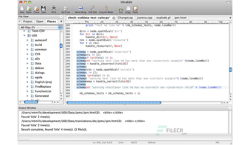 Mac Text Editor - UltraEdit