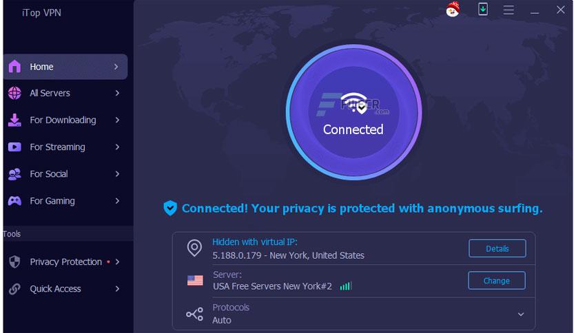 iTop VPN Free 6.3.0.6051