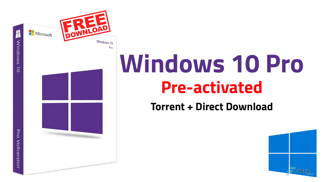 windows 10 pro preactivated iso direct download