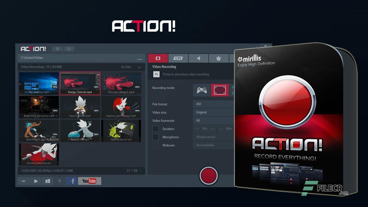 Action! - Game Recorder and Gameplay Capture Software