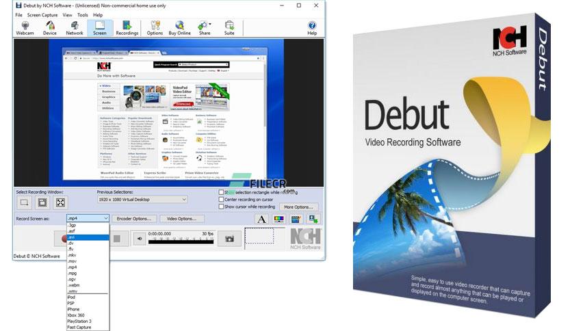debut by nch software