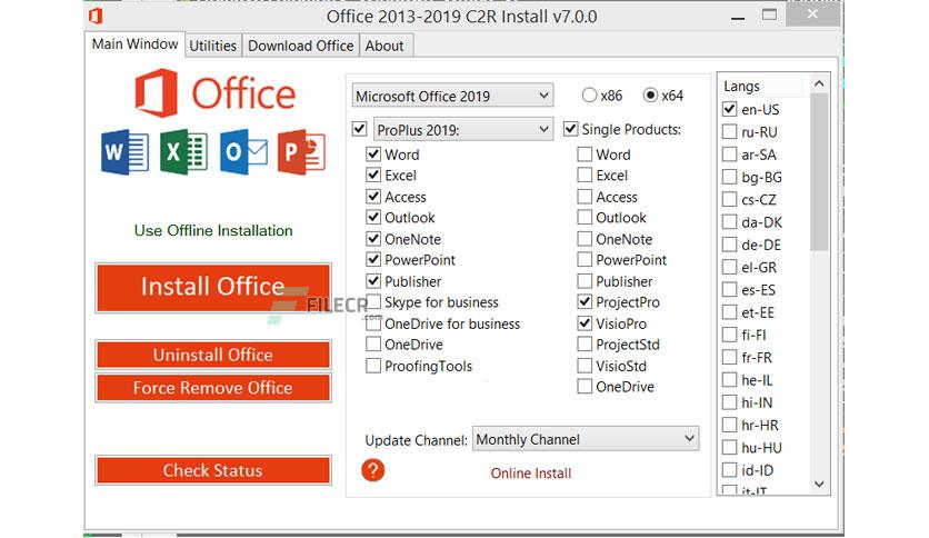 Office 2013-2021 C2R Install / Lite .3 - FileCR