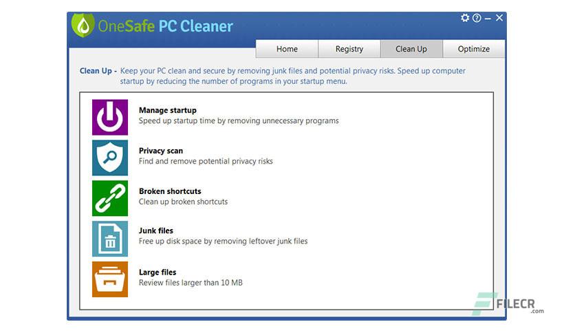 Analyse et nettoyage de votre PC à l'aide de OneSafe PC Cleaner - OneSafe  Software FR