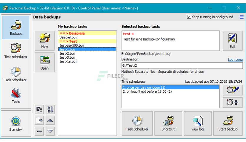 Personal Backup 6 4 7 0 Free Download Filecr