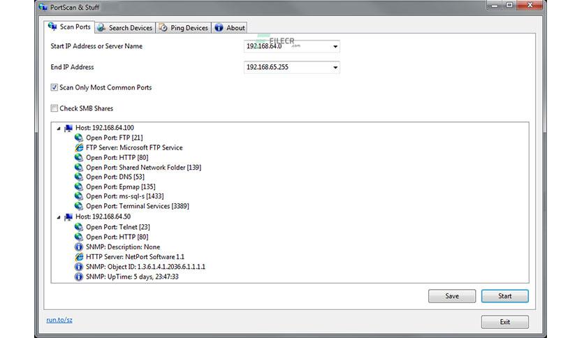 PortScan 1.97 Free Download - FileCR