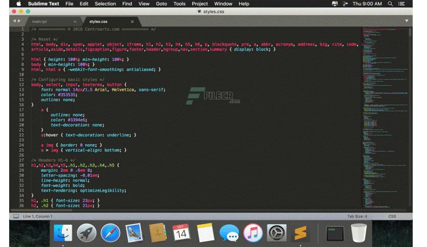 sublime text replace macos