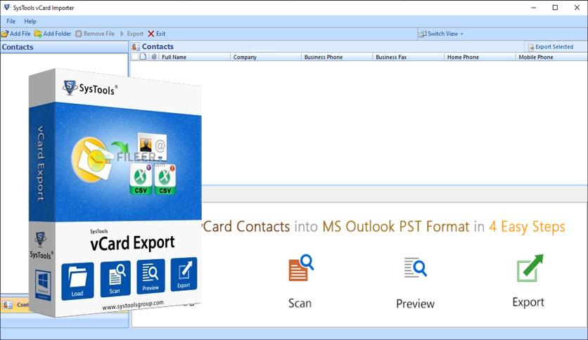 systools vcard importer
