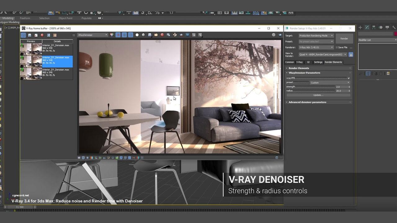 настройки vray next для интерьера