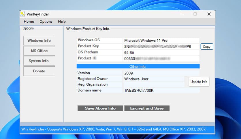 Win KeyFinder 2.3.0 Free Download - FileCR