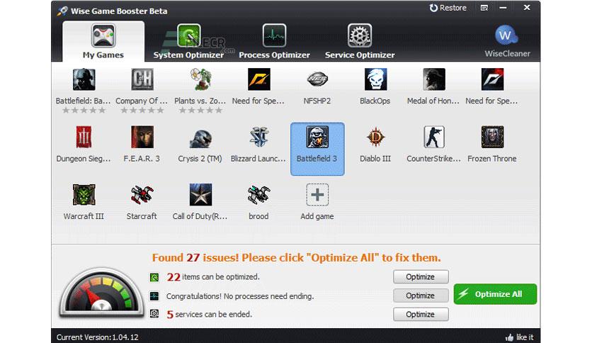 download wise game booster for windows 10