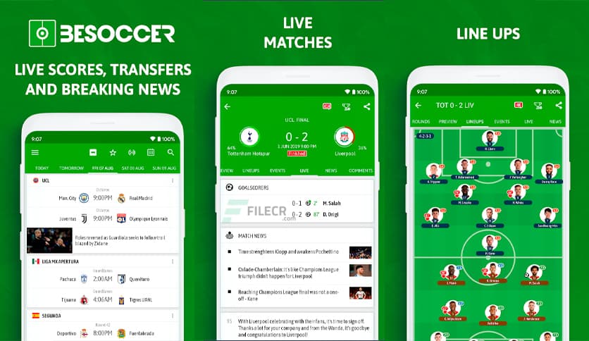 BeSoccer - Soccer Live Score 5.6.3 APK Download - FileCR