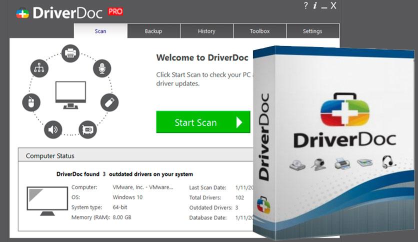 DriverDoc Pro 6.2.825 Crack Latest Download 2024 Windows Standard license Key Generator