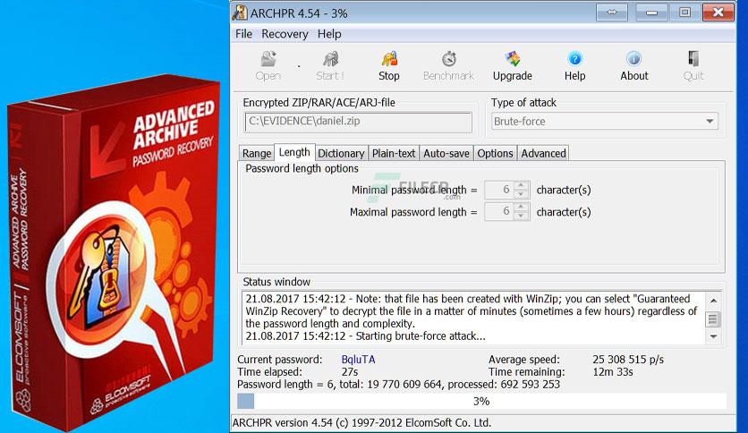 ElcomSoft Advanced Archive Password Recovery Enterprise 1