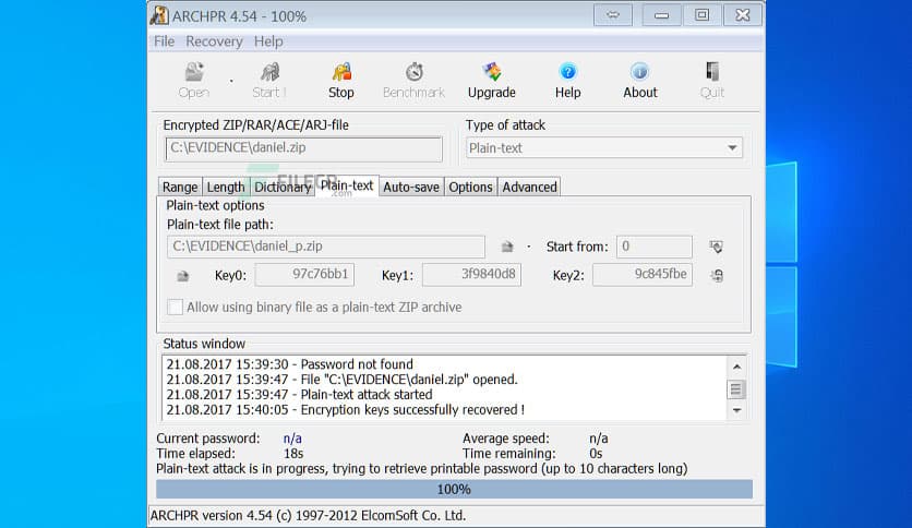 ElcomSoft Advanced Archive Password Recovery Enterprise 4.66.266