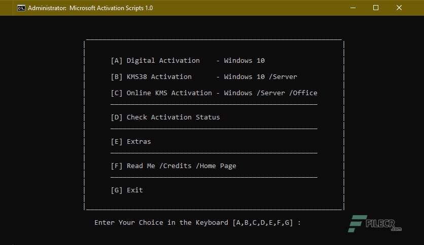 Microsoft Activation Scripts 3.10 Free Download - FileCR