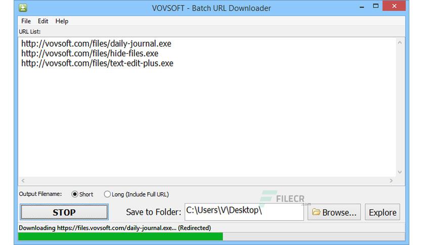 VovSoft Batch URL Downloader 1