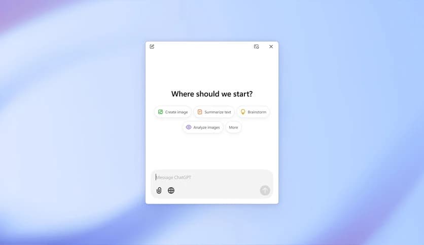 OpenAI ChatGPT Desktop 2026.210.307.0 Full Terbaru Screenshot