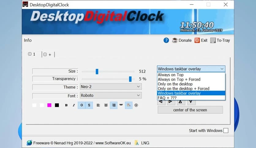 DesktopDigitalClock Download (Latest 2024) - FileCR