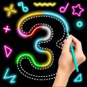 Learn To Draw Glow Numbers 3.1