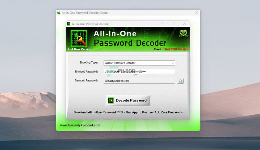 All In One Password Decoder 9.0 Free Download - FileCR