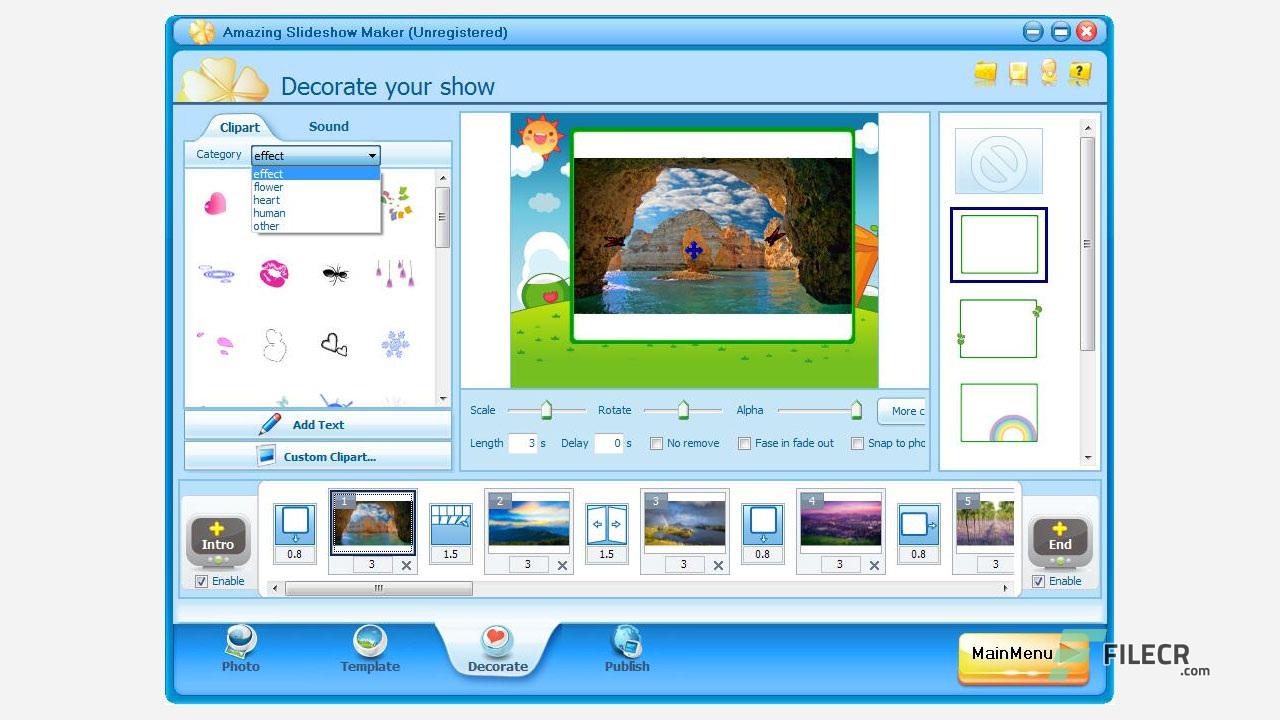 Amazing Slideshow Maker 4.8.0 Free Download FileCR