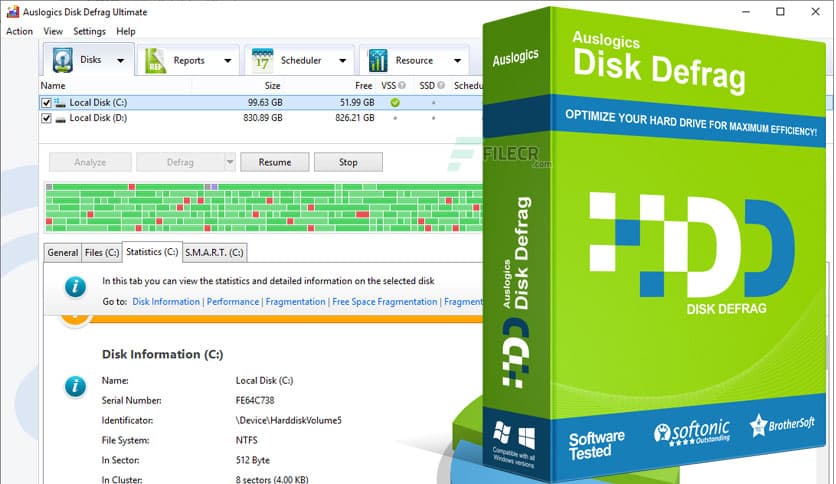 Auslogics Disk Defrag Ultimate 4.13.0.2 Free Download - FileCR