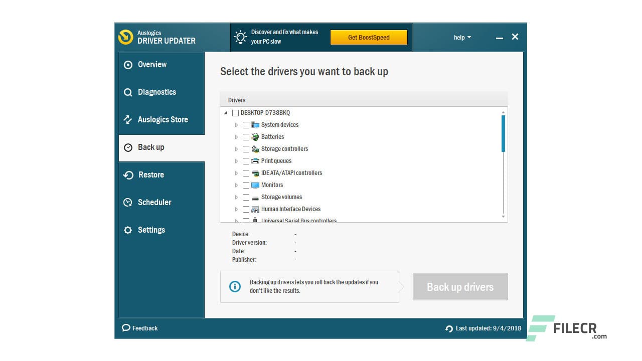 Auslogics Driver Updater 2.0.0 Free Download - FileCR