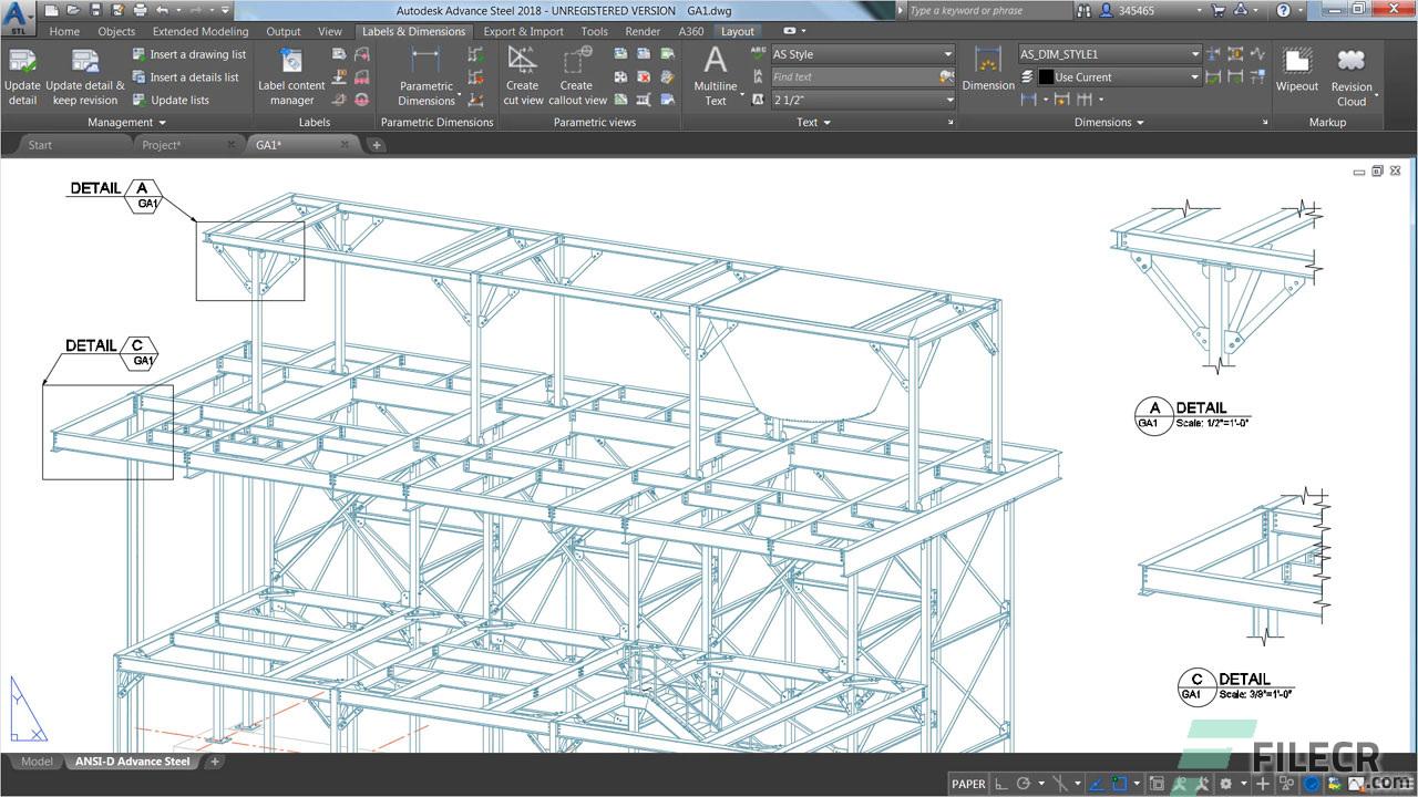 Autodesk Advance Steel 2025.0.1 Free Download FileCR