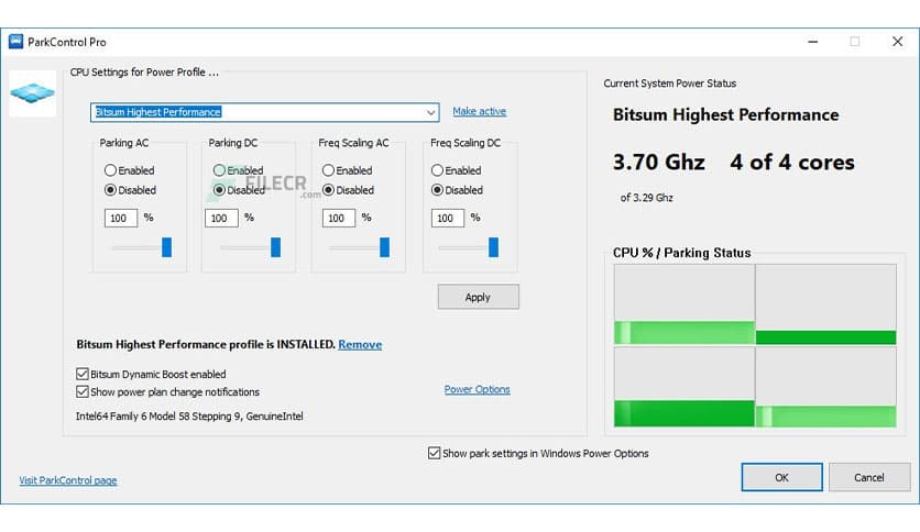 Bitsum ParkControl Pro 5.5.1.8 Free Download - FileCR