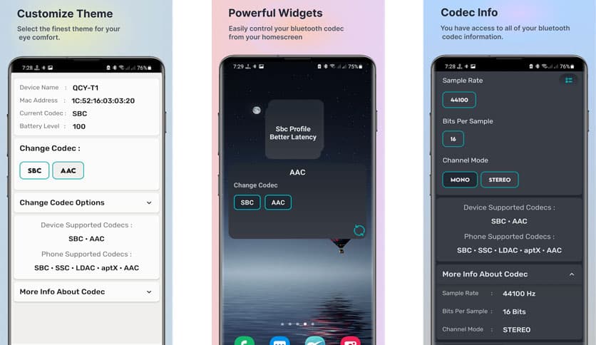 Bluetooth Codec Changer 1.7.4 build 1093 Premium APK Download - FileCR
