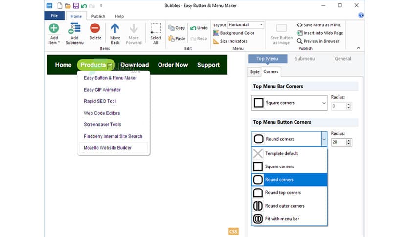 Blumentals Easy Button & Menu Maker 5.5.0.39 - FileCR