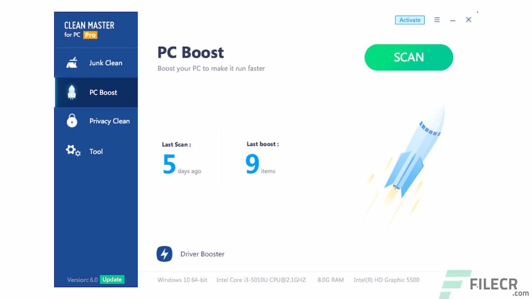 Clean Master for PC Pro 6.0 Free Download - FileCR