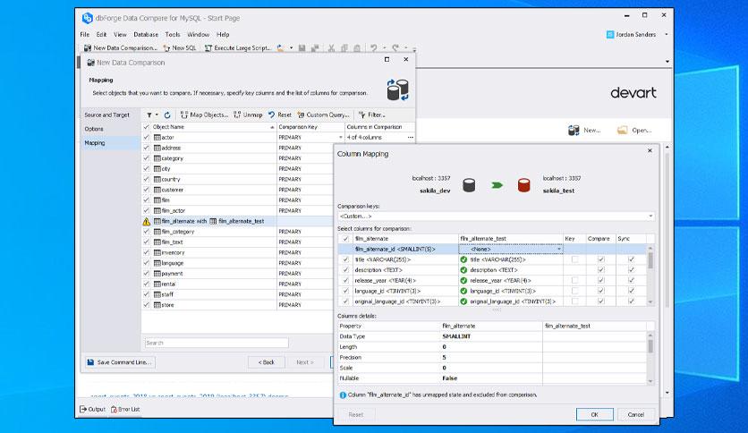 dbForge Data Compare for MySQL Professional 10.0.225 Free Download - FileCR