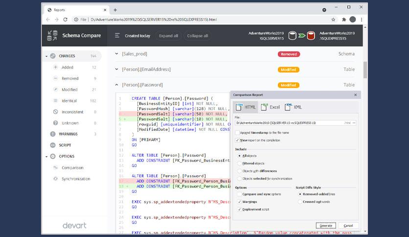 dbForge Schema Compare for SQL Server 5.5.2 - FileCR