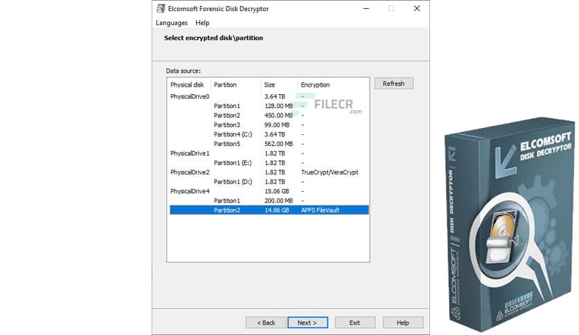 Elcomsoft Forensic Disk Decryptor 2.20.1011 - FileCR