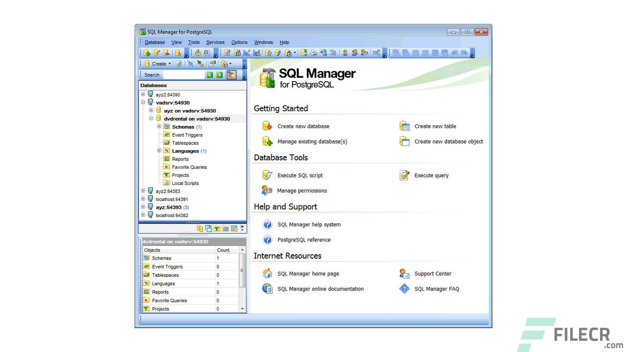 EMS SQL Manager for PostgreSQL 5.9.5 Build 52424 - FileCR