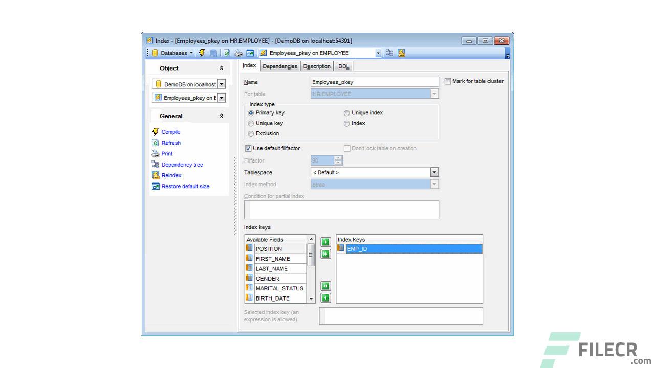EMS SQL Manager for PostgreSQL 5.9.5 Build 52424 - FileCR