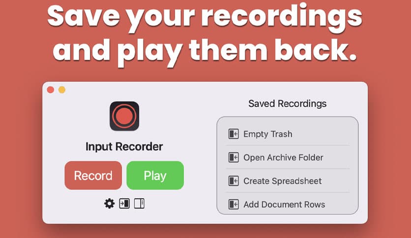 Input Recorder 1.7 for MacOS Full Version Free Download - FileCR