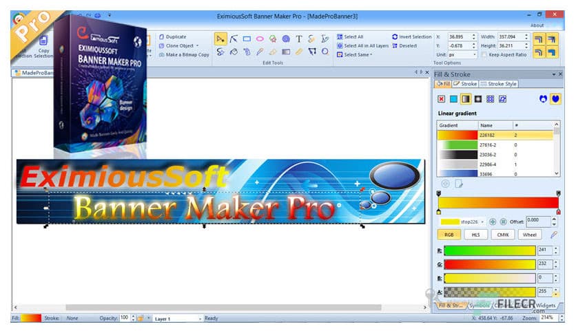 EximiousSoft Banner Maker Pro 5.24 - FileCR