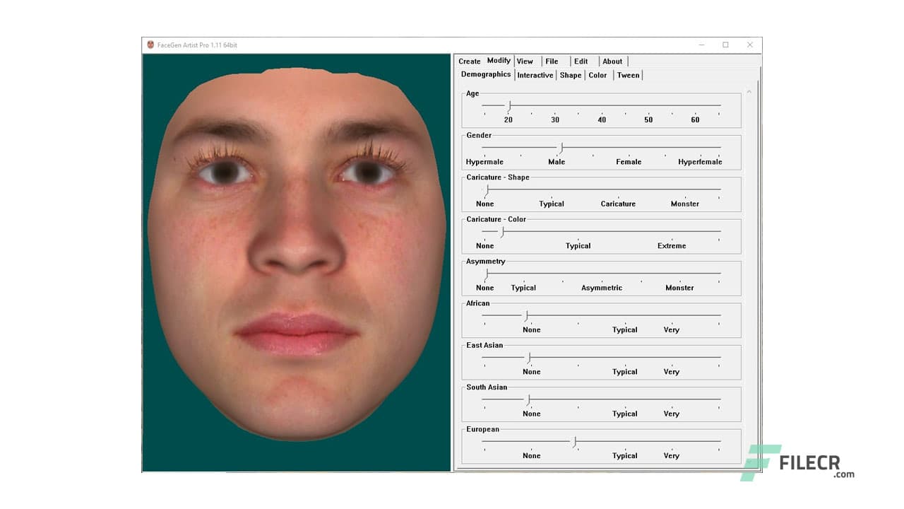 FaceGen Artist Pro 3.12 Free Download - FileCR