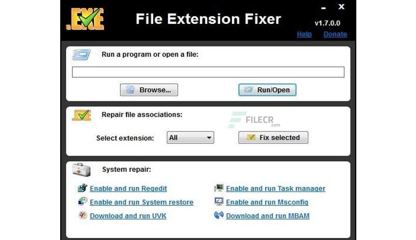 File Extension Fixer 2.3.1.0 Free Download - FileCR