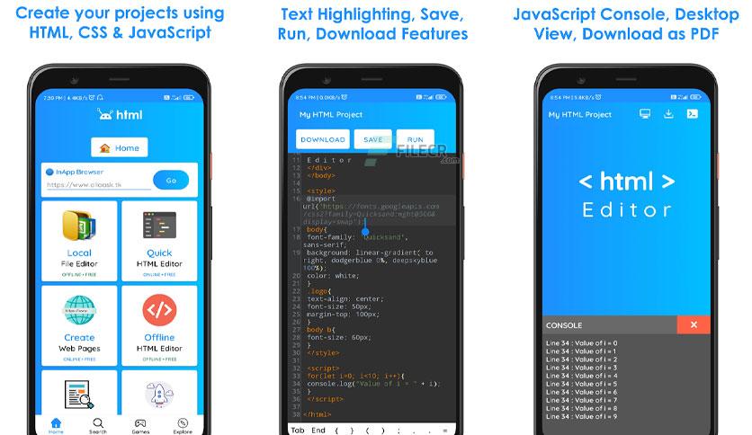 HTML Editor Pro - HTML & CSS 3.0.8 APK Download - FileCR