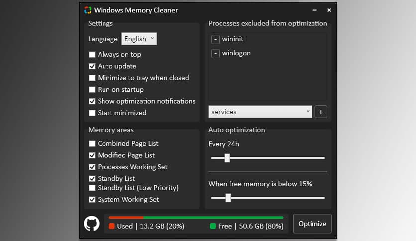 Windows Memory Cleaner 3.0.8 Free Download - FileCR
