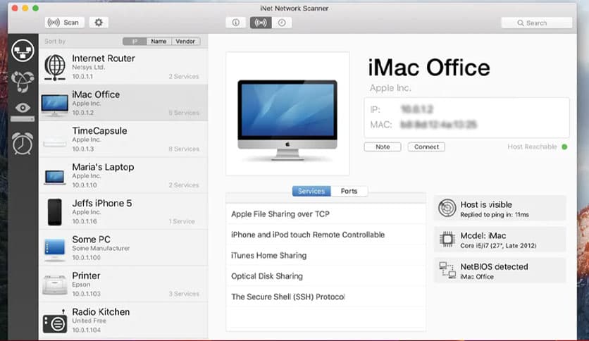 iNet Network Scanner 3.2.5 for MacOS Free Download - FileCR
