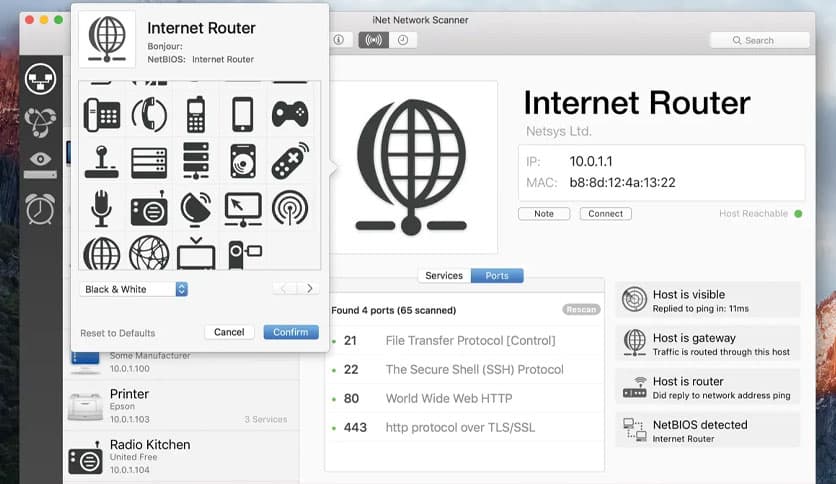 iNet Network Scanner 3.2.1 for MacOS Free Download - FileCR