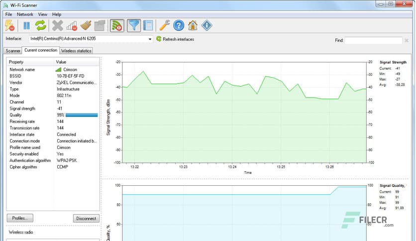 LizardSystems Wi-Fi Scanner 25.05 - FileCR